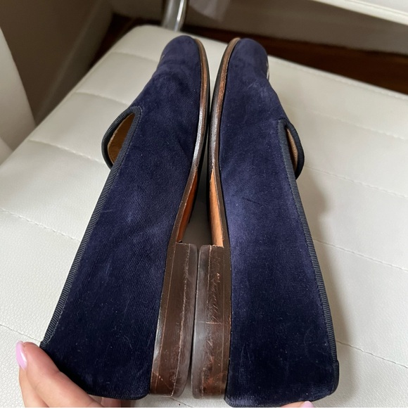 stubbs and wootton velvet Cuban dancers loafers flats size 8.5 - Picture 4 of 8
